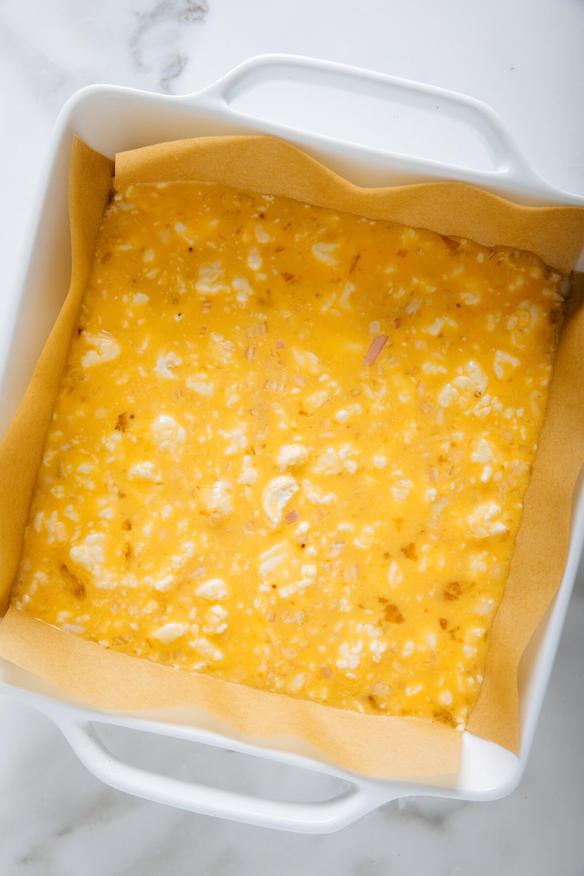 asparagus frittata egg mixture