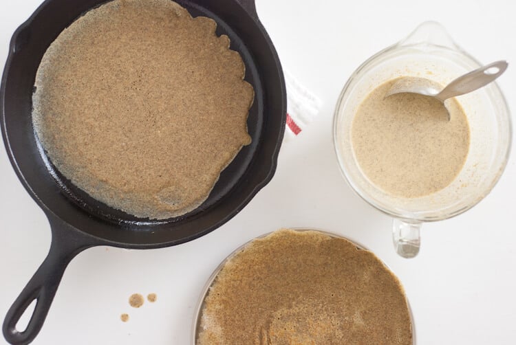 buckwheat and spelt crepes recipe