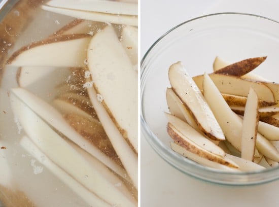 soaked french fries soaked french fries