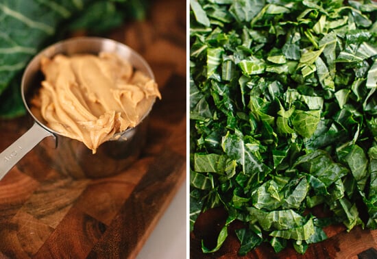 peanut butter and collard greens