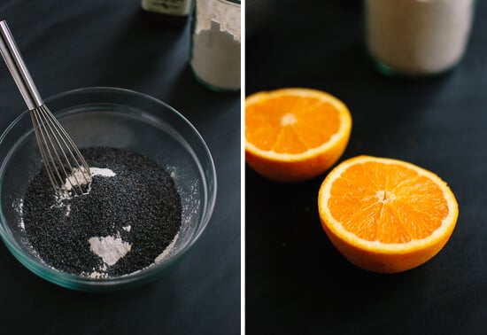 poppy seed mix and oranges