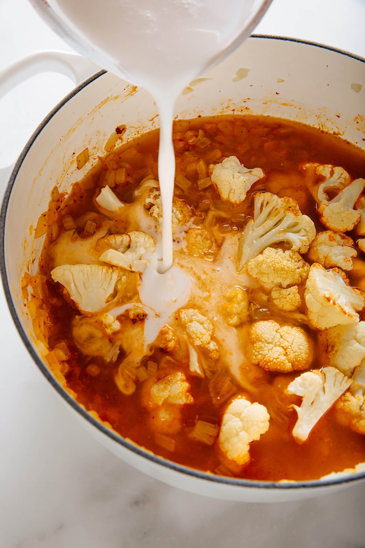 how to make curried cauliflower soup