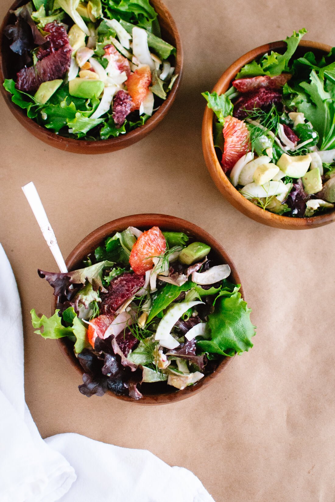 Blood Orange, Fennel and Avocado Salad with Lemon Citronette