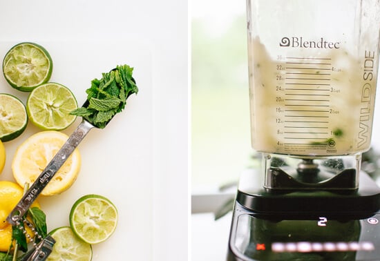 blended mint lemonade