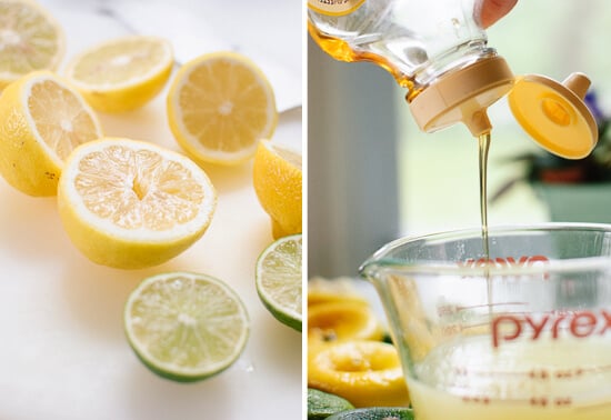lemons, limes and agave nectar