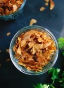 How to make coconut bacon! Homemade, vegan "bacon" that seriously tastes good. - cookieandkate.com