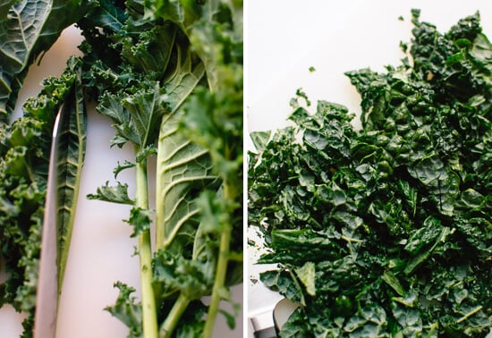 How to chop kale salad