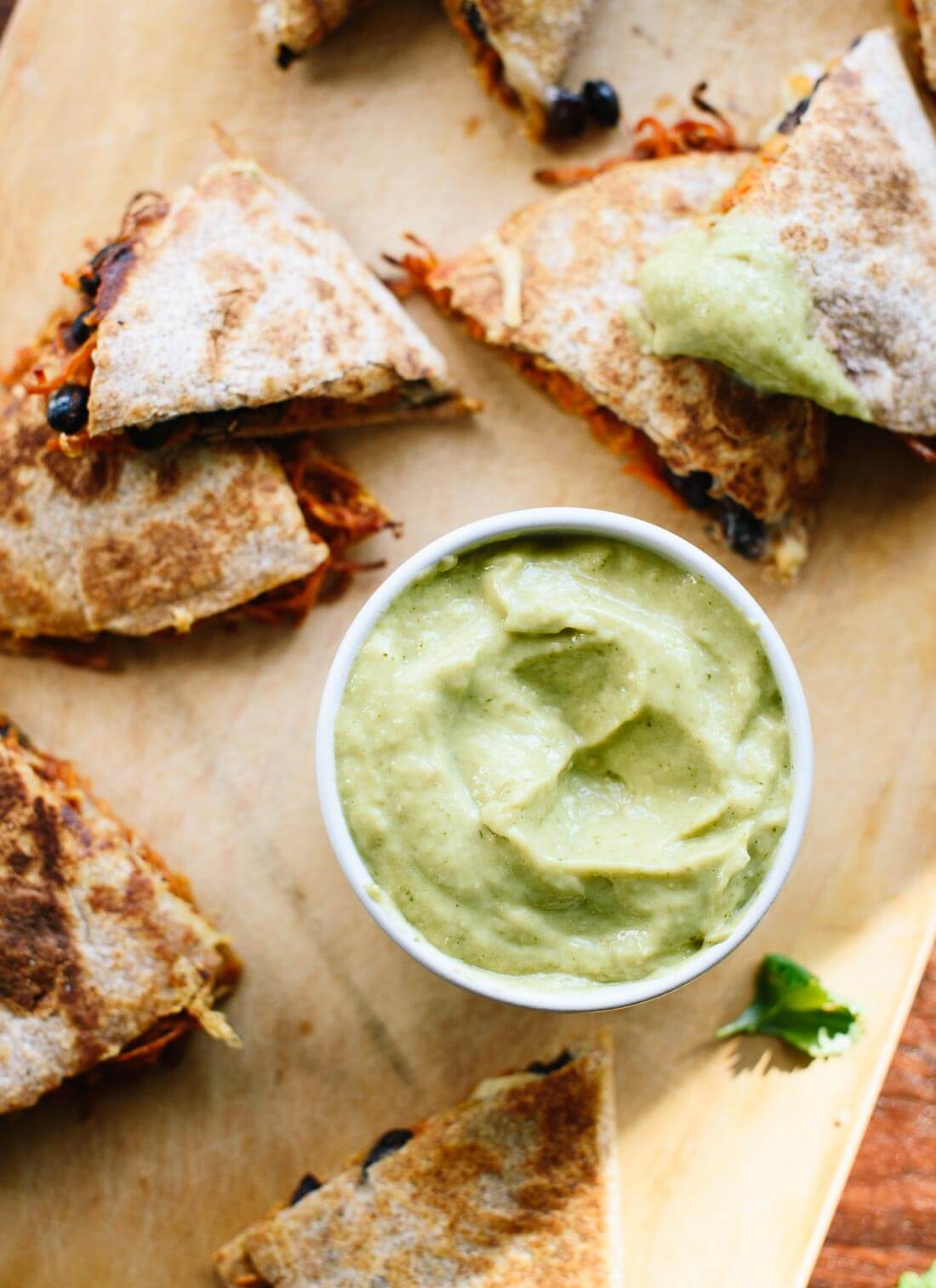 Avocado salsa verde (so good!) - cookieandkate.com