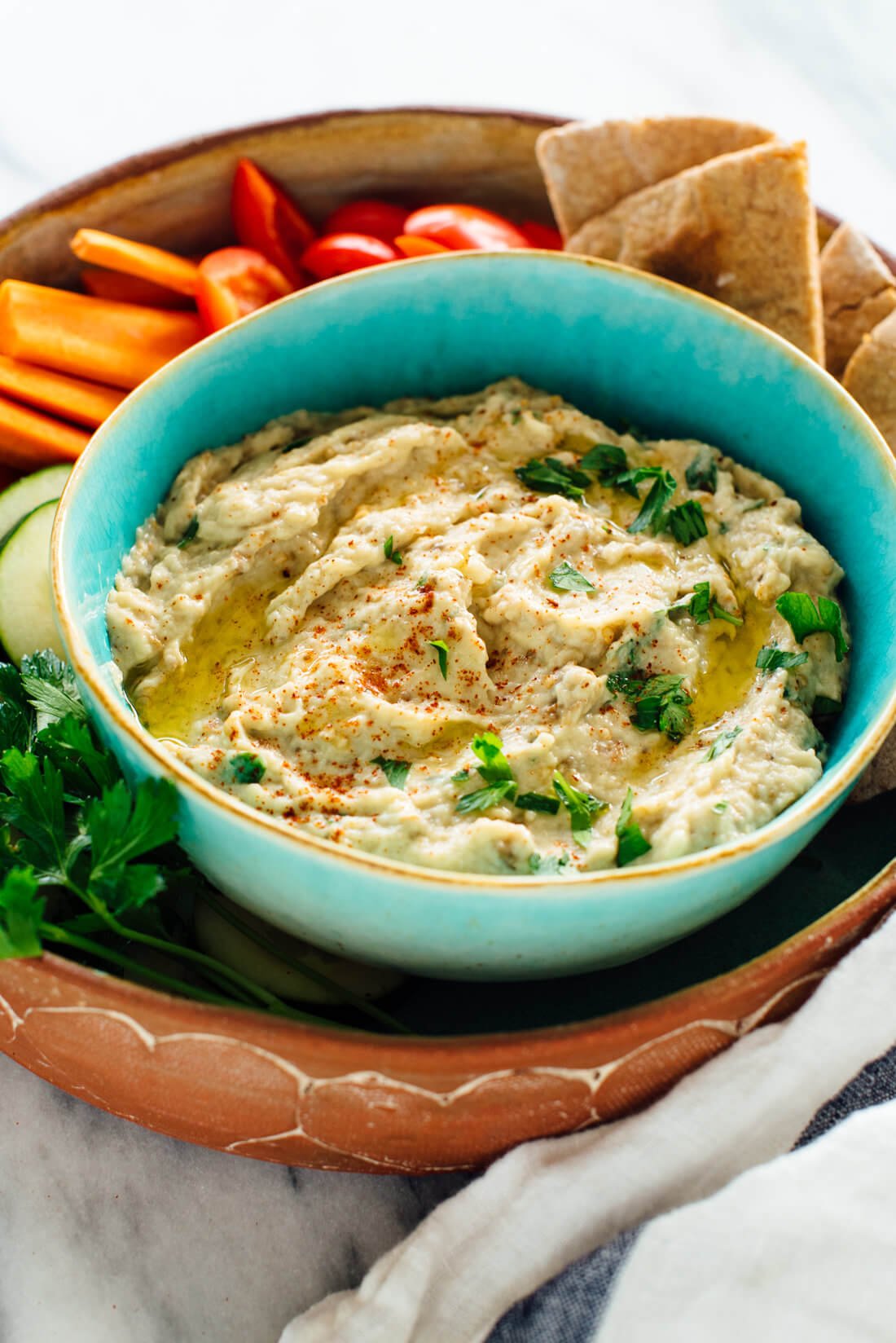 This baba ganoush recipe is the best! It's easy to make, too.