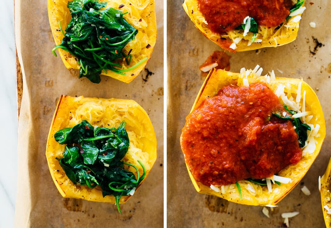 how to make pizza spaghetti squash