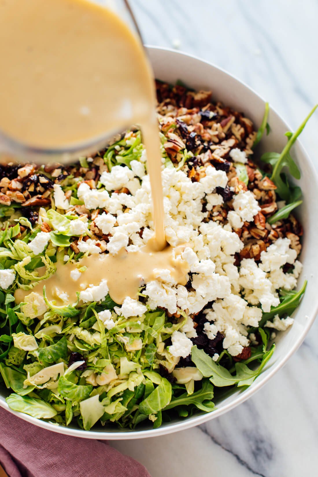 brussels sprout arugula salad recipe