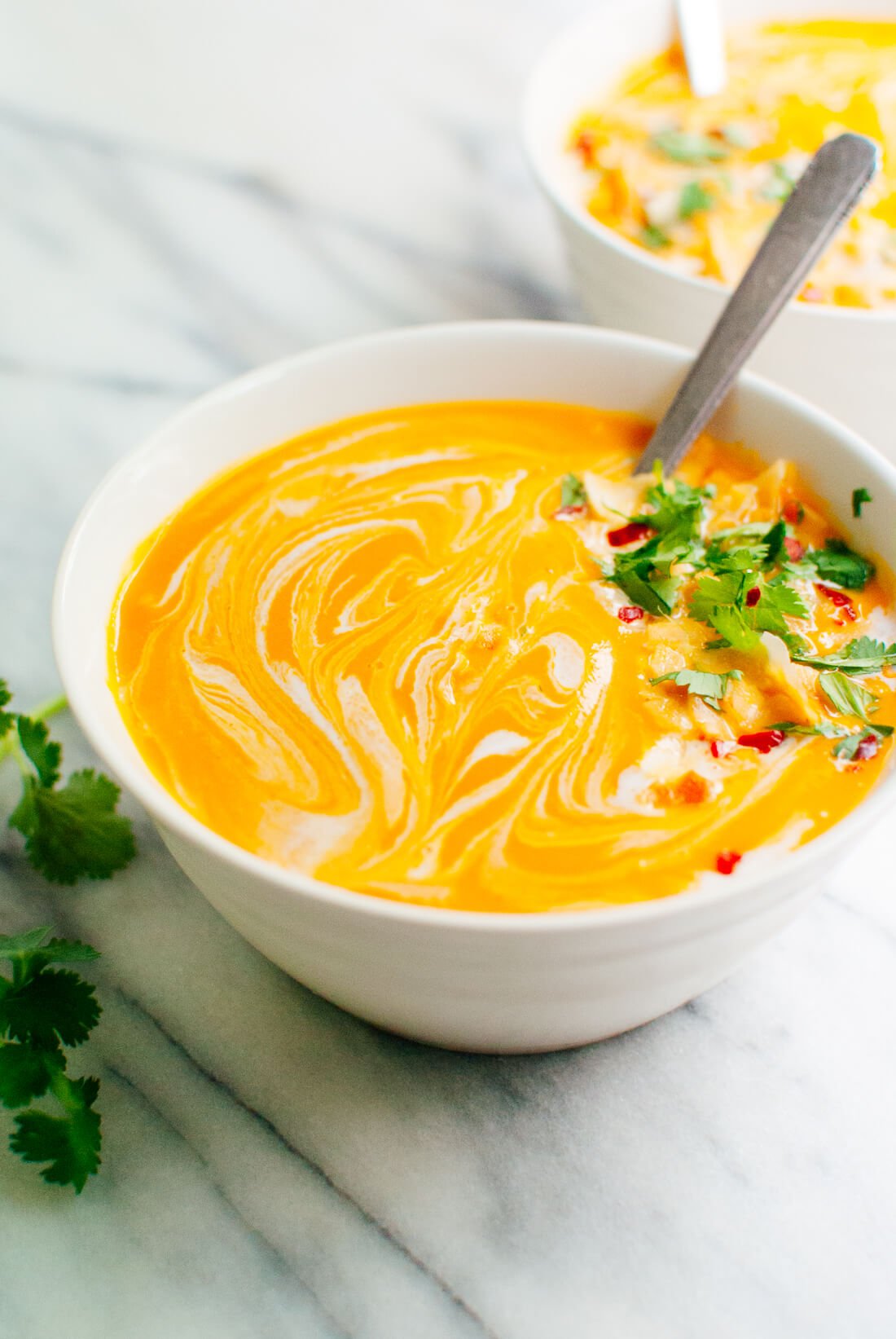 Thai curried butternut squash soup recipe