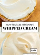 homemade whipped cream recipe