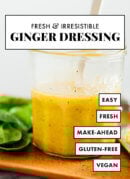 homemade ginger salad dressing