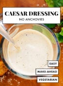 Caesar salad dressing recipe (no anchovies)