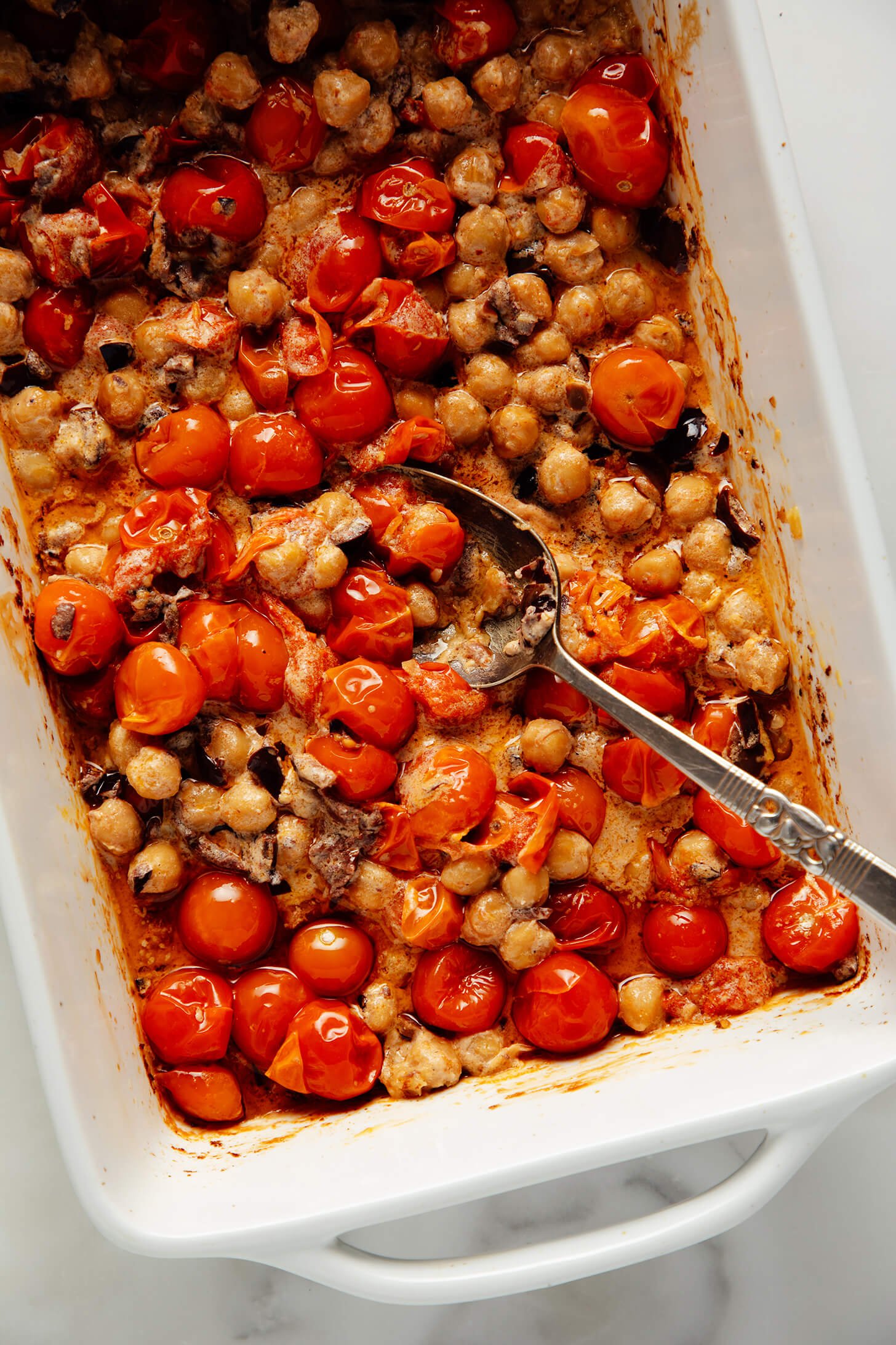 how to make tomato chickpea pasta