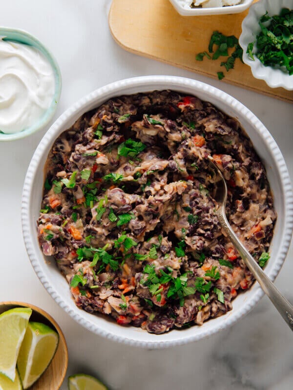 refried black beans