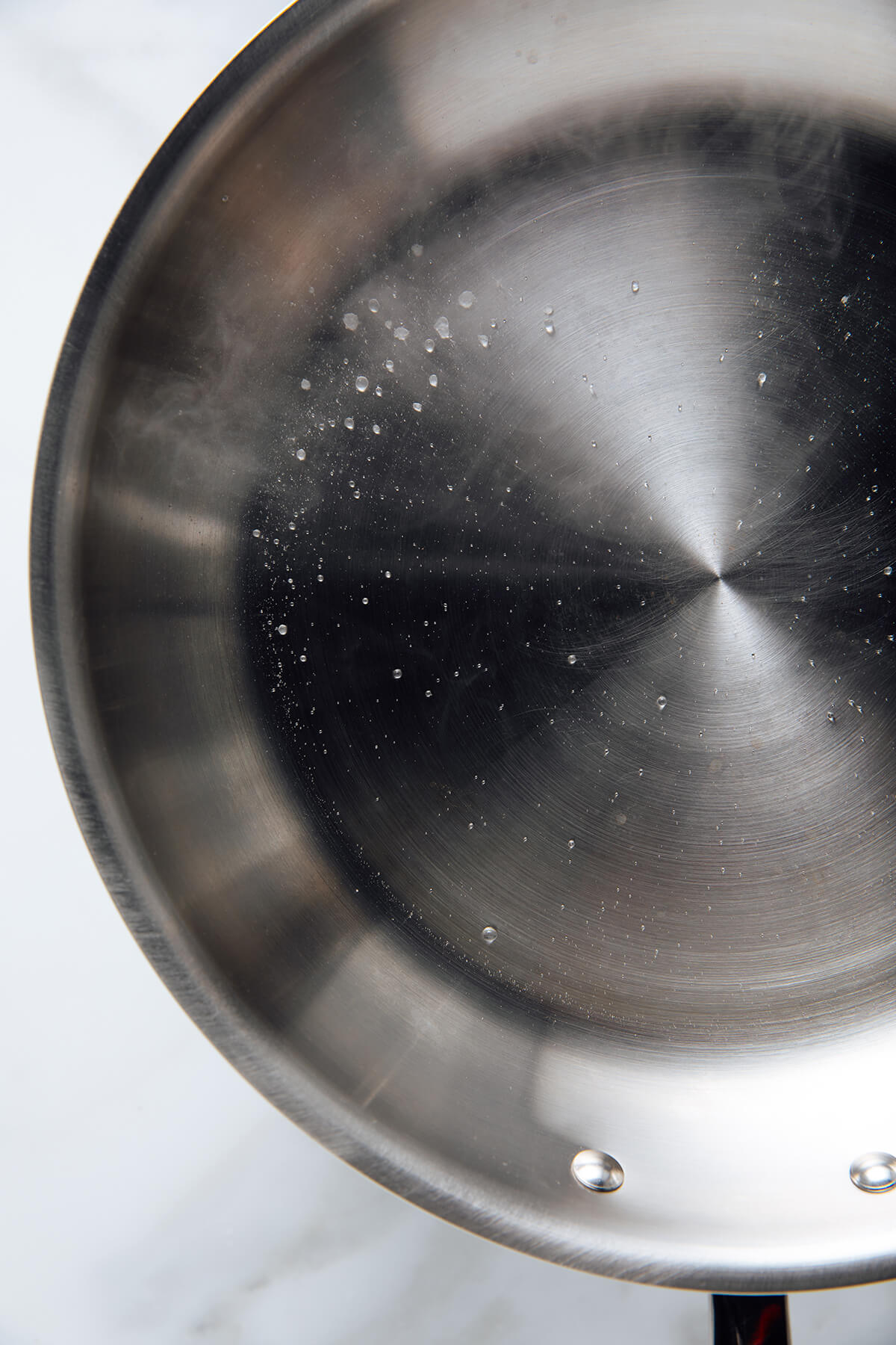 how to know if pan is hot enough