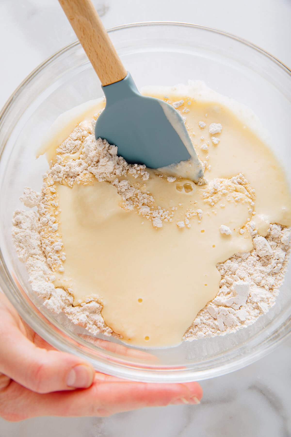 gluten-free pancake batter before mixing